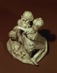 The Kiss, Sevres-gruppen, etter Boucher, 1765 (porselen)